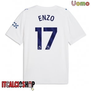 Manchester City Enzo Fernandez #17 Terza Maglia 2026-27 Manica Corta